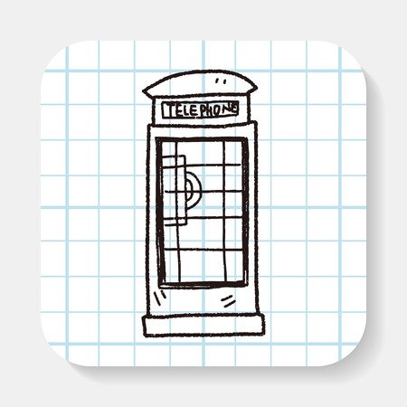 Векторное изображение английской телефонной будки