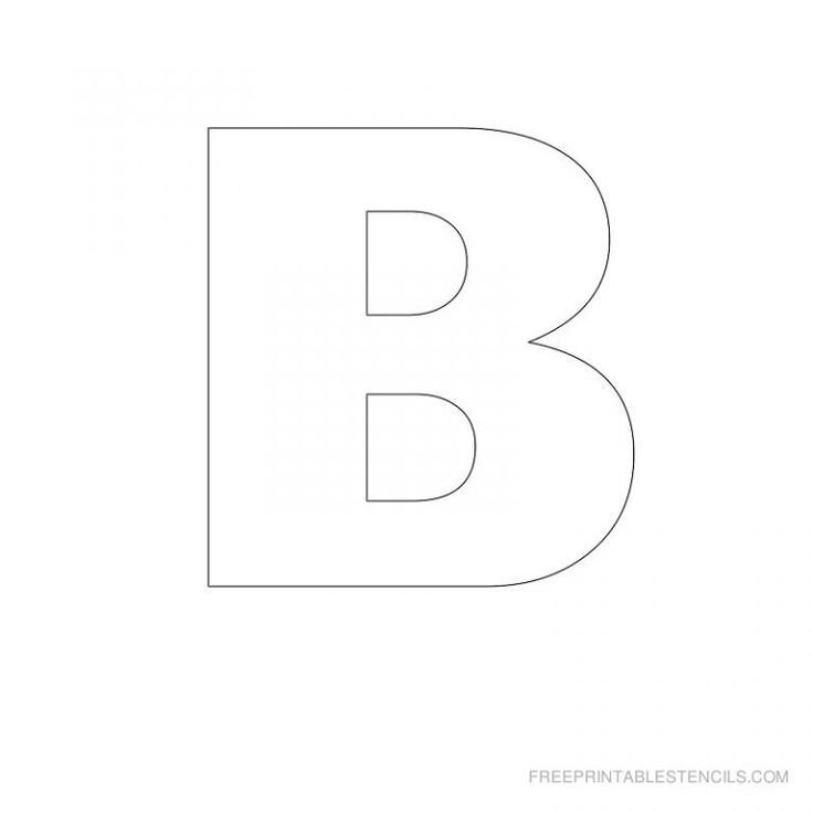 Трафаретные буквы для вырезания