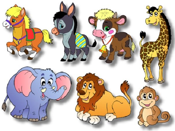 Картинки животных для малышей