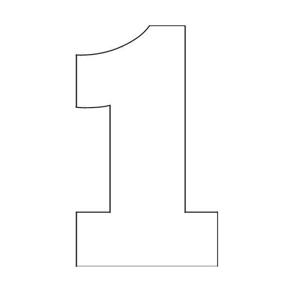 Макет цифры 1