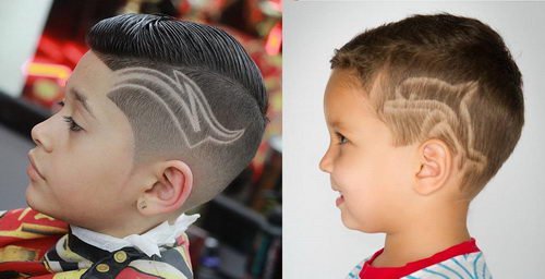 Причёски для мальчиков с рисунком