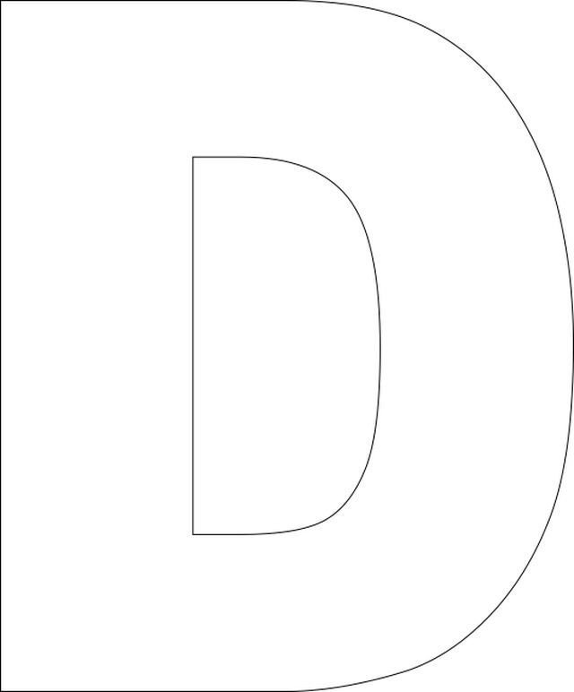 Трафарет английских букв