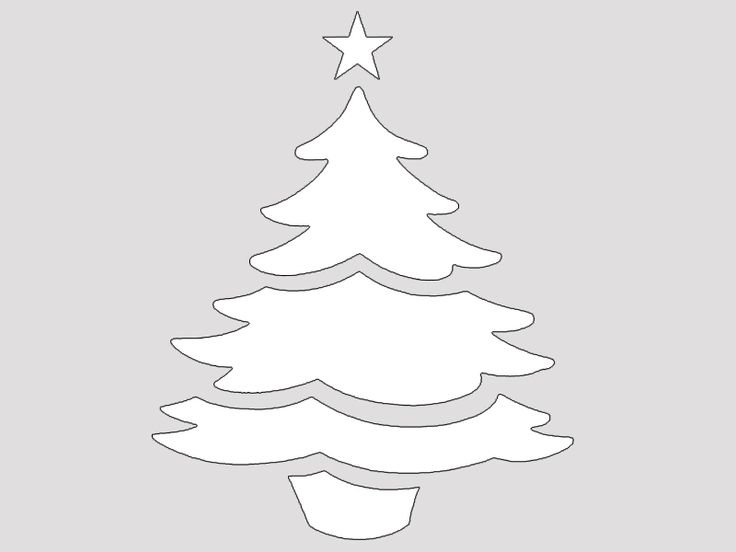 Новогодние украшения на окна елка