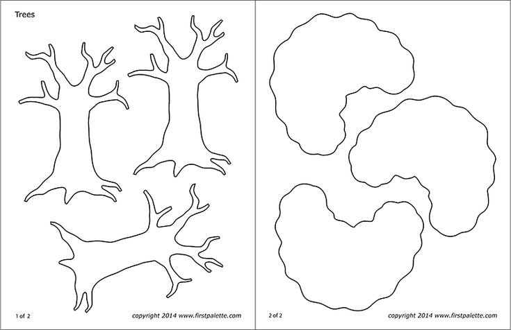 Дерево шаблон для вырезания
