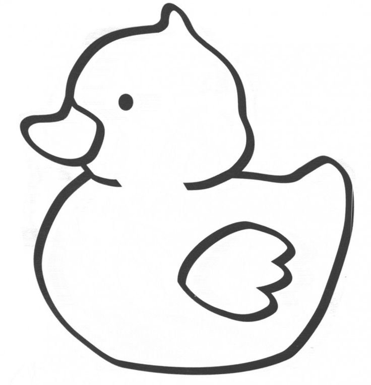 Утенок аппликация