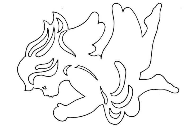 Ангелочки трафареты для вырезания