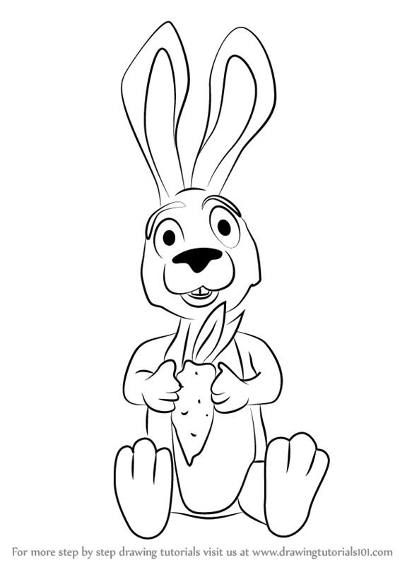 Раскраска «Зайка»