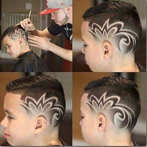 Узоры на прическах для мальчиков