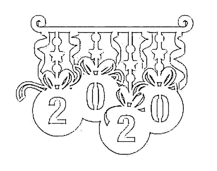 Цифры для украшения окон