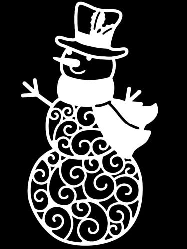 Трафареты на окна новогодние