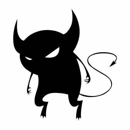 Чертик рисунок