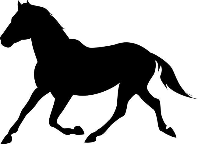 Силуэт лошади