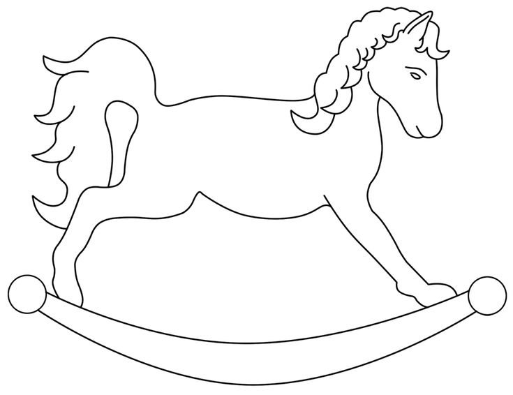 Трафарет лошадки для детей