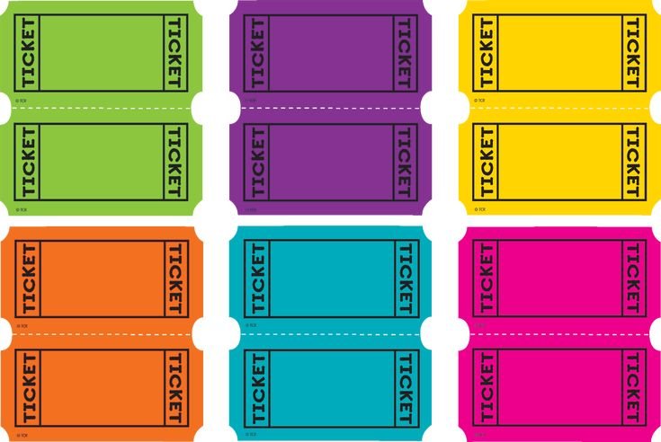 Билетики в театр для детских игр