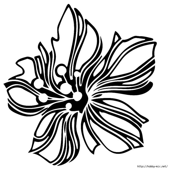 Стилизация цветов в графике