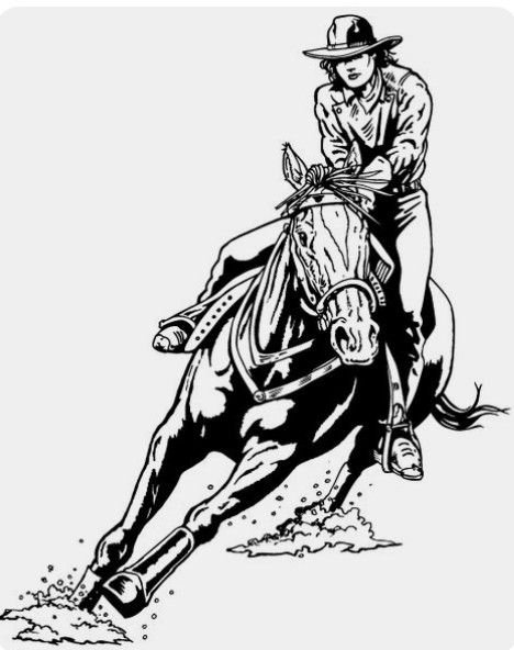 Ковбой трафарет