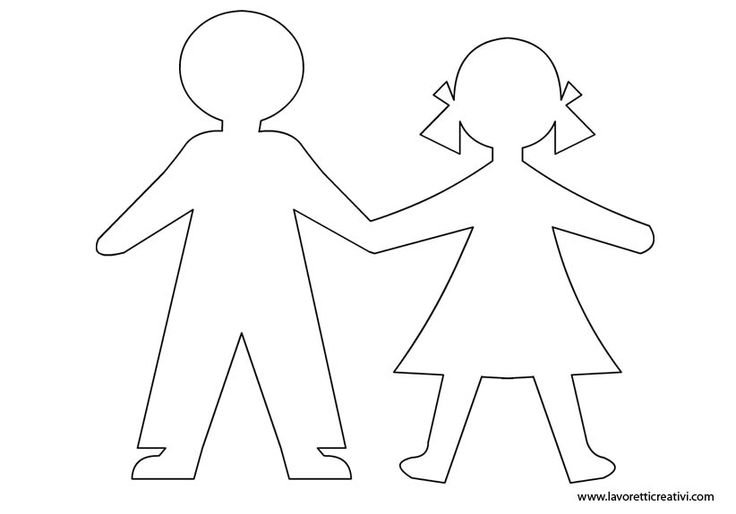 Фигурка человека для вырезания