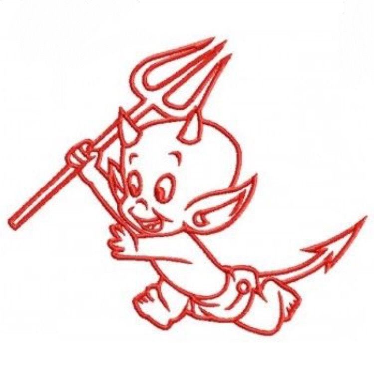 Тату чертенок