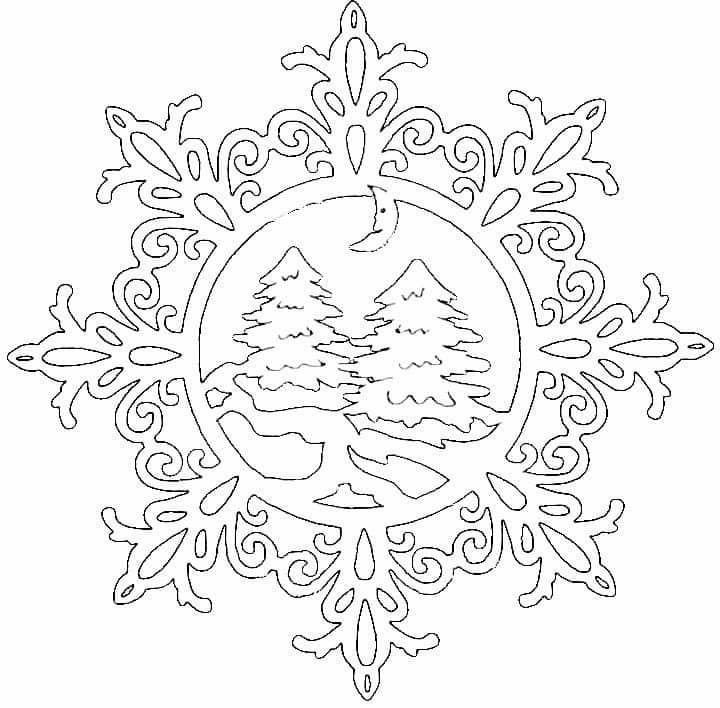 Новогодние вытанки на окна снежинки
