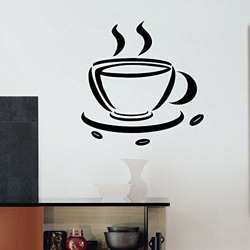 Рисунки в кофейне на стене