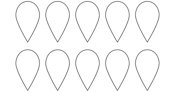 Трафарет лепестков