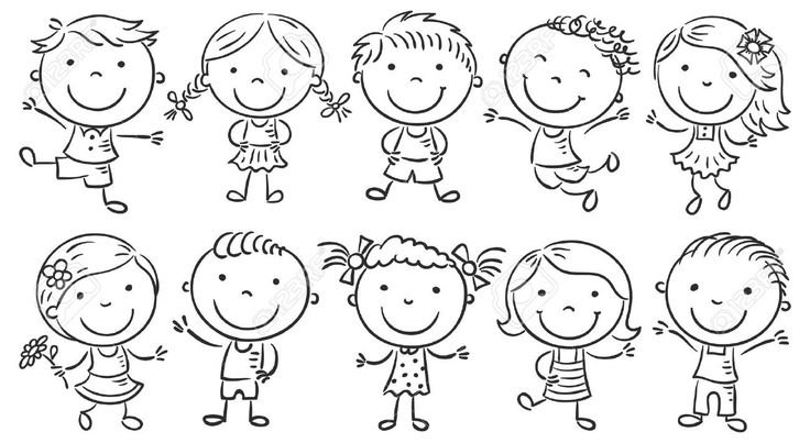 Контурные рисунки для детей