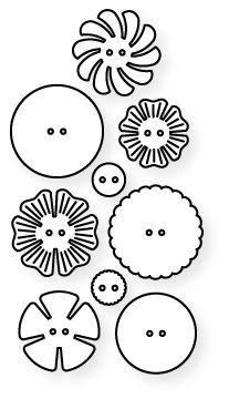 Пуговица раскраска для детей