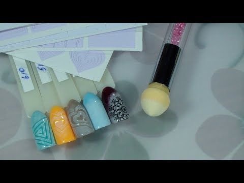 Аэропуффинг градиент гель лаком