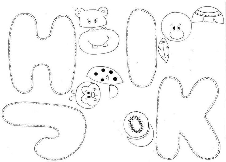 Шаблоны для шитья из фетра