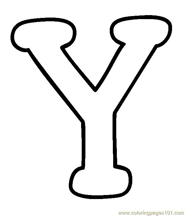 Трафарет буквы y