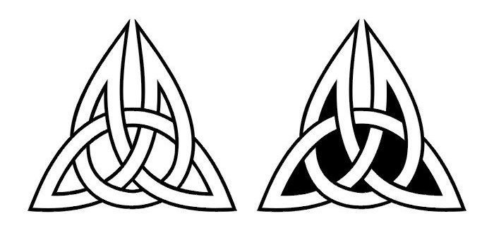 Кельтский узор трафарет