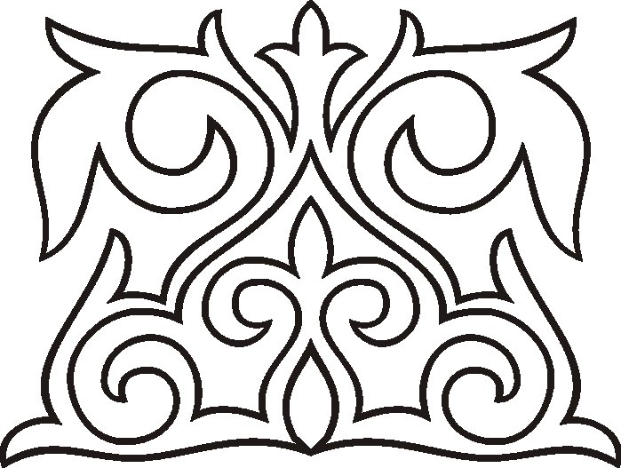 Адыгский орнамент контур