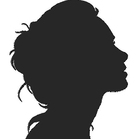 лицо девушки боком