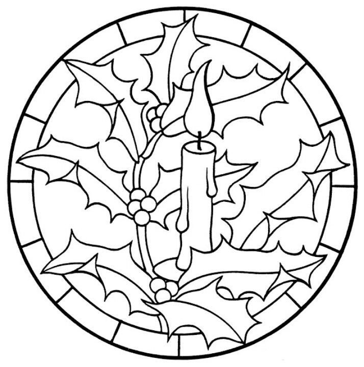 Витраж раскраска для детей