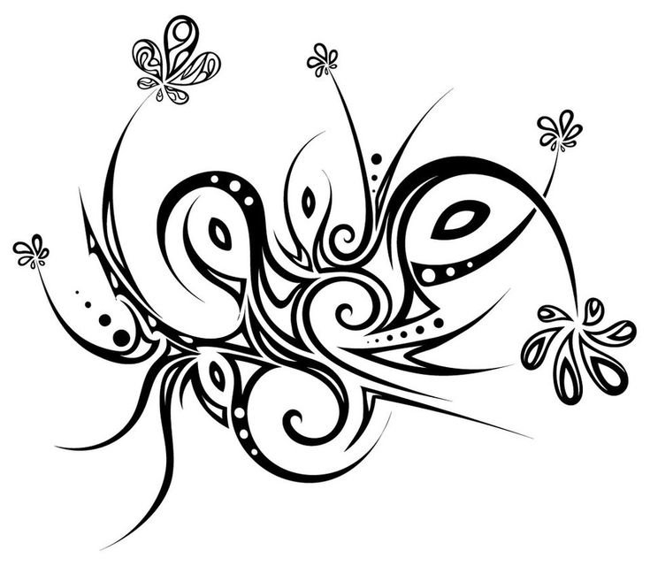 Джутовая филигрань трафареты