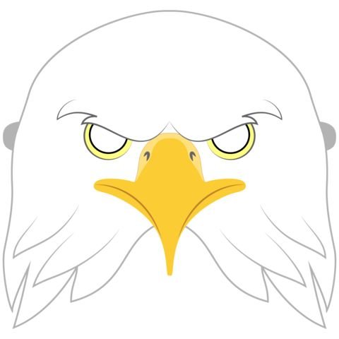 Маска птицы для детей