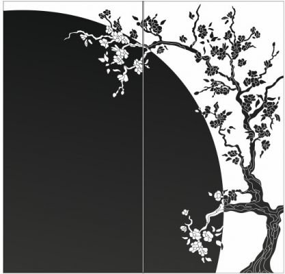 Сакура силуэт