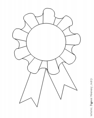 Медаль раскраска