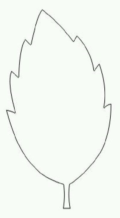 Листья трафарет для вырезания
