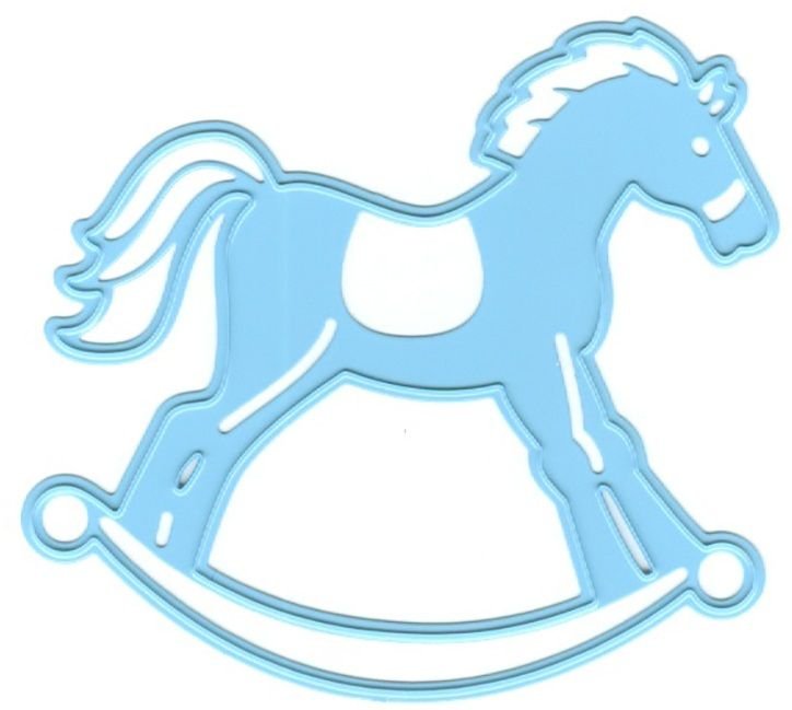 Лошадка качалка трафарет