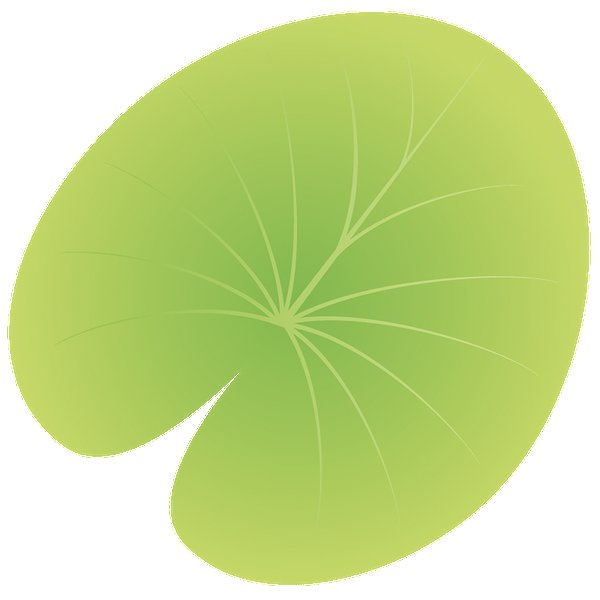 Лист кувшинки для детей