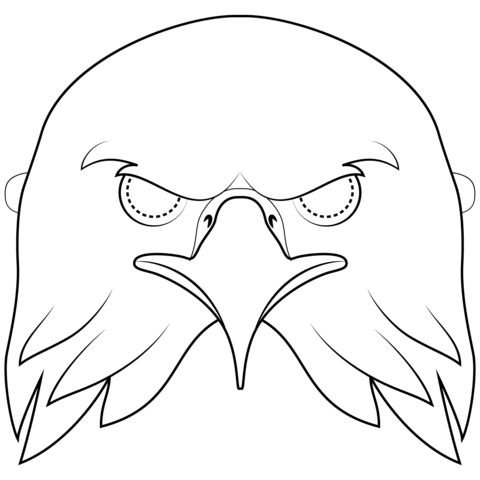 Макет масок птиц