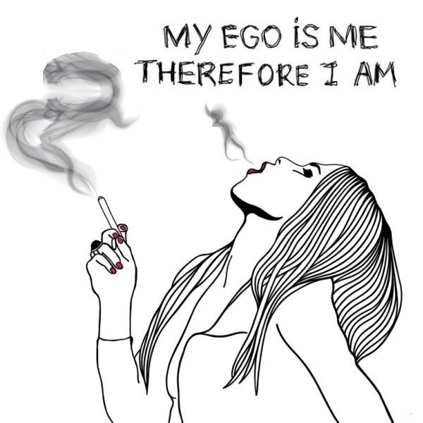 Курящая девушка рисунок