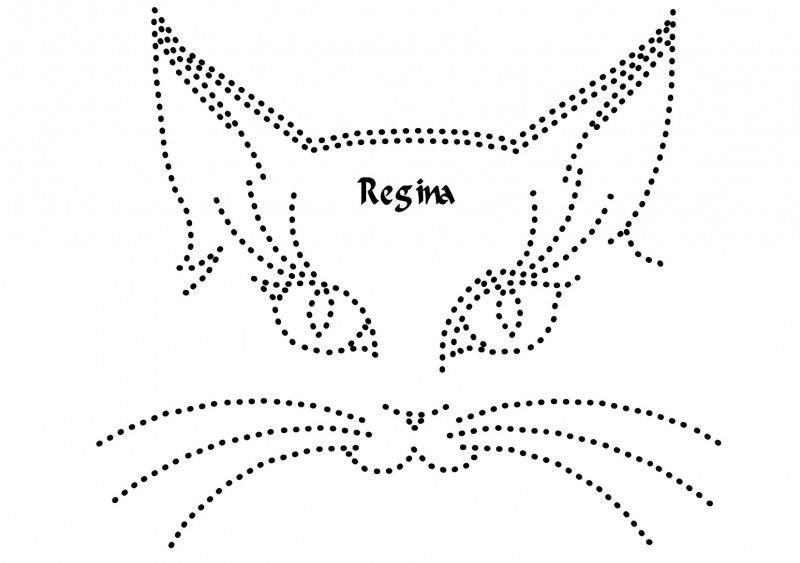 Трафарет для вышивки стразами