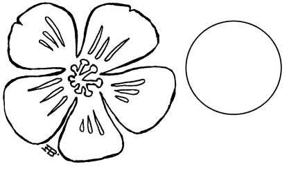 Цветы яблони трафарет для вырезания