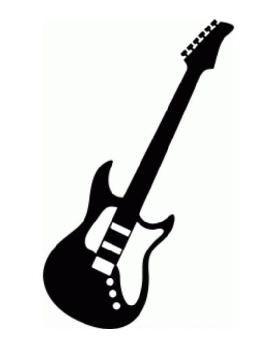 Электрогитара силуэт