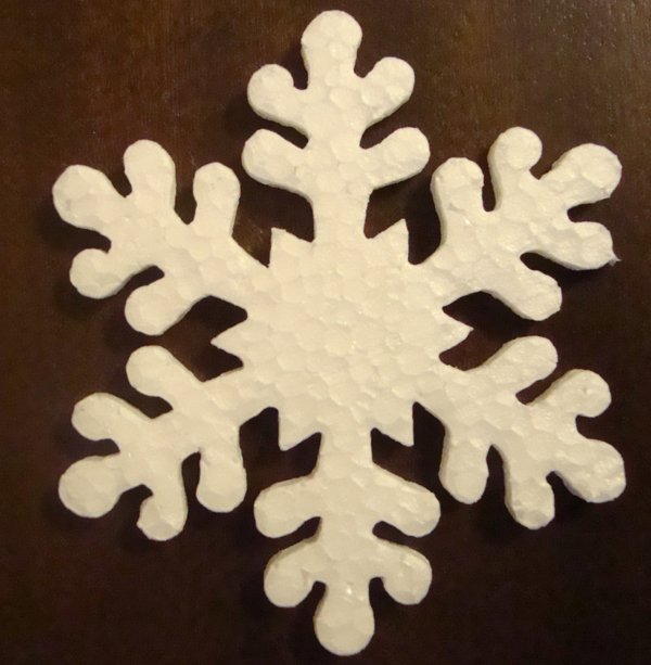 Снежинка из картона