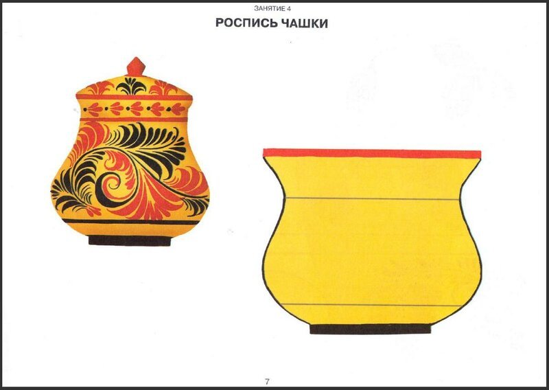 Хохломская роспись посуда