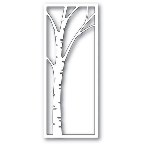 Ствол березы трафарет