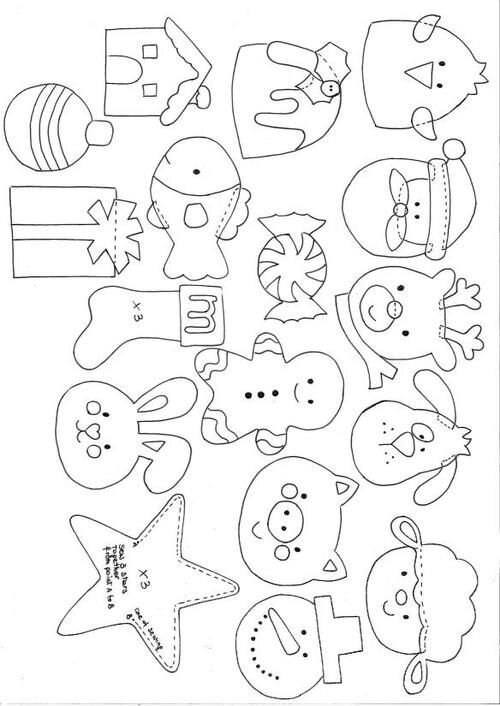 Игрушки из фетра шаблоны